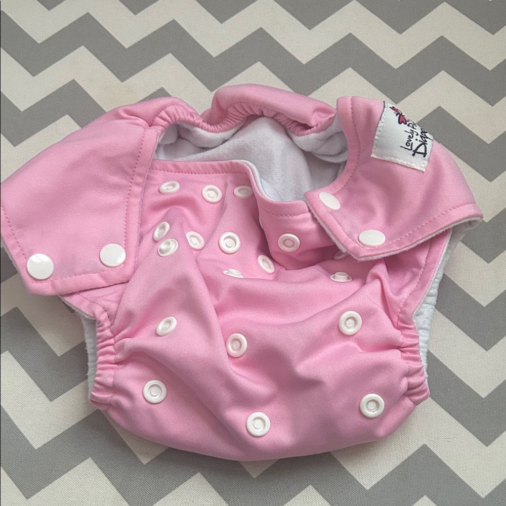 Lovely pocket diapers Pink Adjustable Kids Diaper Cover one size baby
